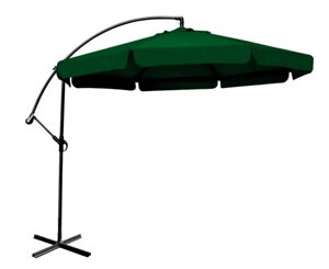 Велика складана садова парасолька, 350 см, зелена