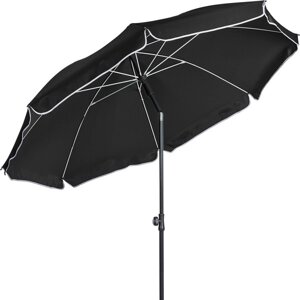 Пляжний зонт 2 м з регульованім наклоном, антрацитовий