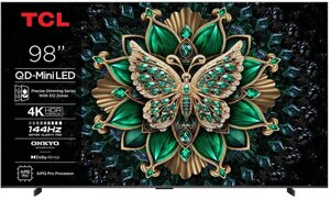 Телевізор 98 дюймів TCL 98C6K (4K Smart TV QLED Bluetooth)
