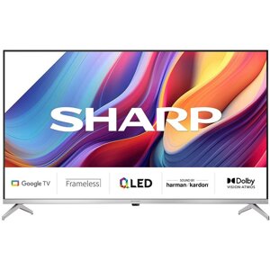 Телевізор 50 дюймів Sharp 50GP6265E (4K Google TV QLED Bluetooth)