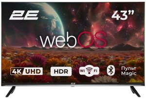 Телевізор 43 дюйми 2E 2E-43A07KUW (4K Google TV DLED WI-FI Bluetooth)