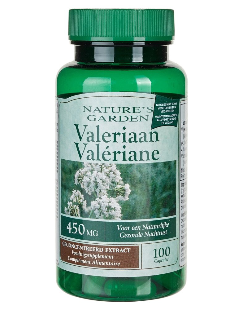 Корінь валеріани Nature's Garden Valeriaan 450 мг 100 капсул - огляд