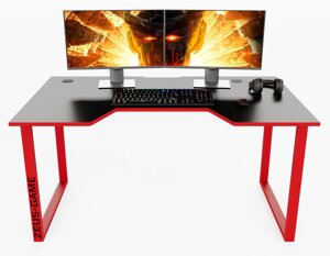 Геймерський ігровий стіл ZEUS Unicron чорний+червоний D13-2025