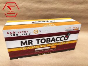 Якісні гільзи MR TOBACCO 450+100шт. Гільзи для сигарет.