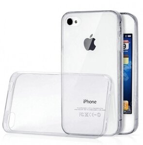 TPU чехол EGGO для Apple iPhone 4/4S (Сірий (прозорий