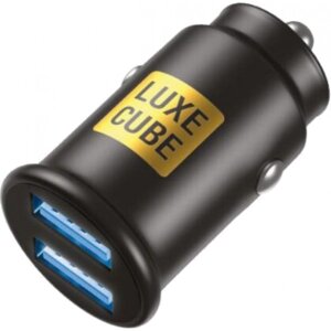 Автомобільний зарядний пристрій Luxe Cube 2USB 12W Black (8886899698465)