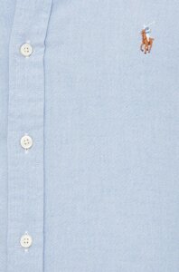 Бавовняна сорочка Polo Ralph Lauren чоловіча slim комір button-down