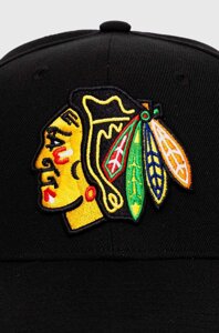 Кепка Mitchell&Ness NHL CHICAGO BLACKHAWKS колір чорний з аплікацією