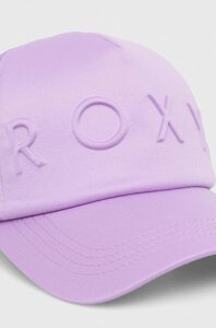 Кепка Roxy колір фіолетовий однотонна