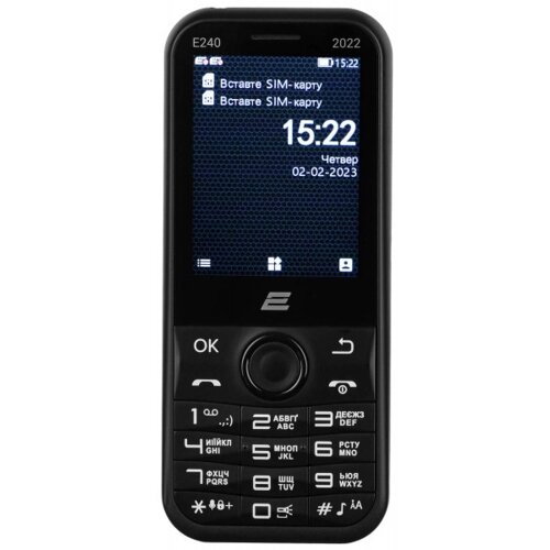 Мобільний телефон 2E E240 2022 Dual Sim Black