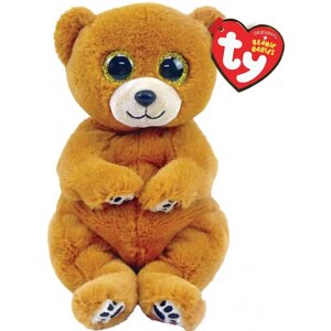 М'яка іграшка глазастик TY Beanie Bellies Ведмедик "DUNCAN" 25 см (43206)