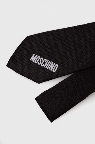 Шовковий галстук Moschino колір чорний