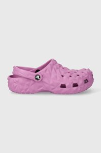 Шльопанці Crocs Classic Geometric Clog жіночі колір фіолетовий 209563