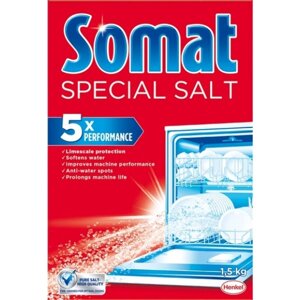 Сіль для посудомийної машини Somat 1,5 кг (9000100147293)