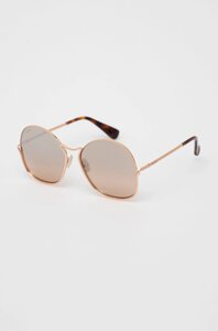 Сонцезахисні окуляри Max Mara жіночі колір коричневий