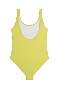 Суцільний дитячий купальник Michael Kors колір жовтий