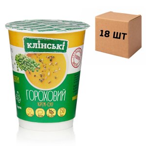 Ящик Крем-Супов Швидкого приготування "Гороховий" на 300 мл, 50 г (у ящику 18 шт)