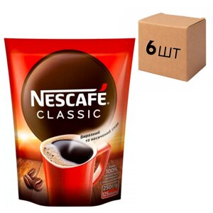 Ящик розчинної кави Nescafe Classic 250 гр. (у ящику 6 шт)