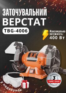 Точильний станок Tekhmann TBG-4006 професійний заточувальний електро верстат станок для заточування ножів