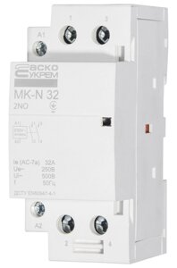 Модульний контактор MK-N 2P 32A 2NO аскоукрем A0040030031