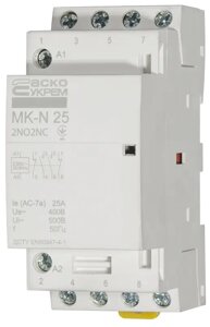 Модульний контактор MK-N 4P 25A 2NO2nc аскоукрем A0040030030