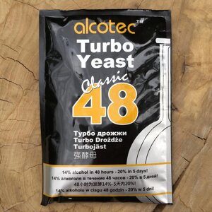 Турбо дріжджі Alcotec 48 Classic на 6-9 кг цукру