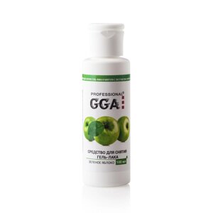 Рідина для зняття гель-лаку GGA Professional 100мл з ароматом яблука