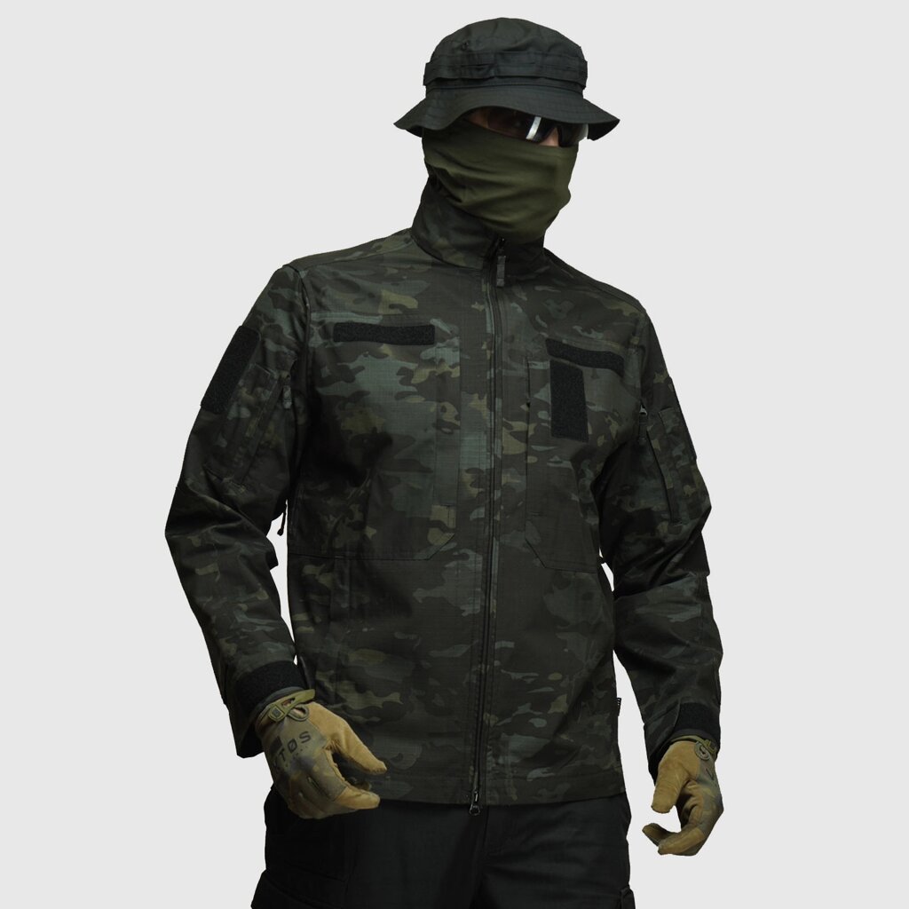 Кітель UATAC Multicam Black (5 патч) від компанії UATAC. Special Ops Military Uniform - фото 1