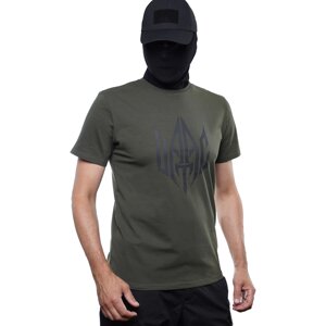 Футболка UATAC з великим принтом UATAC (тризуб) Хакі (Khaki)