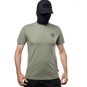 Футболка UATAC з малим принтом UATAC (тризуб) Олива (Olive)