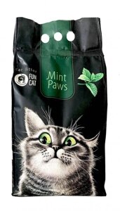 Наповнювач для котячого туалету Fun Cat Mint Paws зерновий з ароматом м'яти, 5л