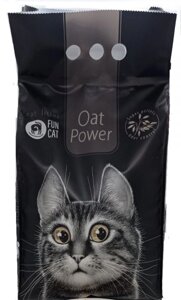 Наповнювач для котячого туалету Fun Cat Oat Power, вівсяний, проти запаху, 5л