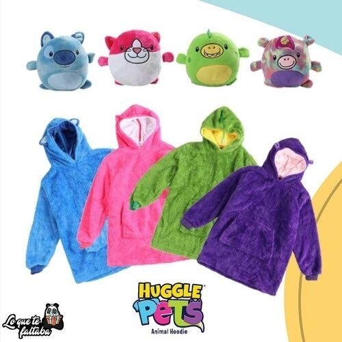 Дитячий плед-толстовка халат із капюшоном і рукавами Huggle Pets Hoodie