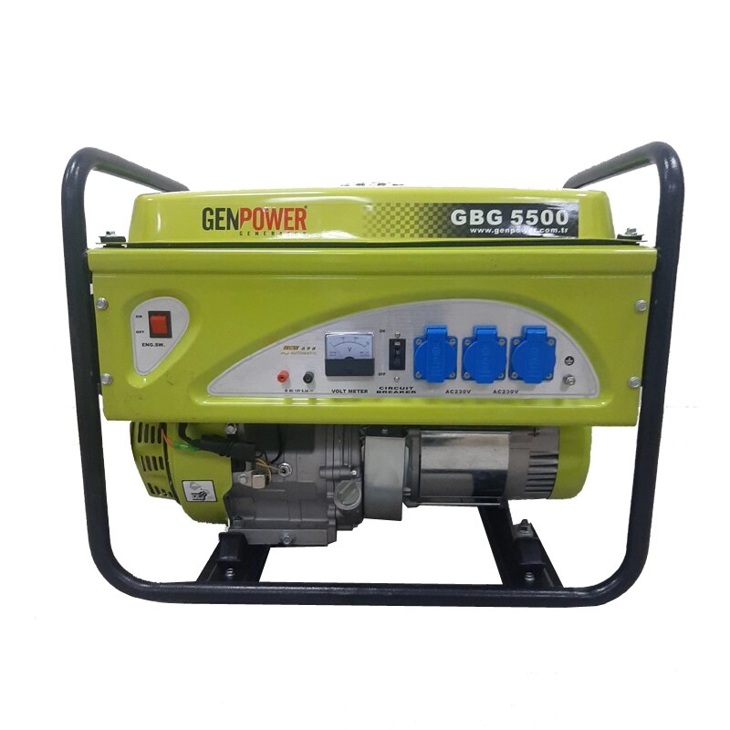 Генератор бензиновий GENPOWER GBG5500 4.4 кВт від компанії ЕНЕРГЕТИЧНА КОМПАНІЯ "ІНСОЛ" - фото 1