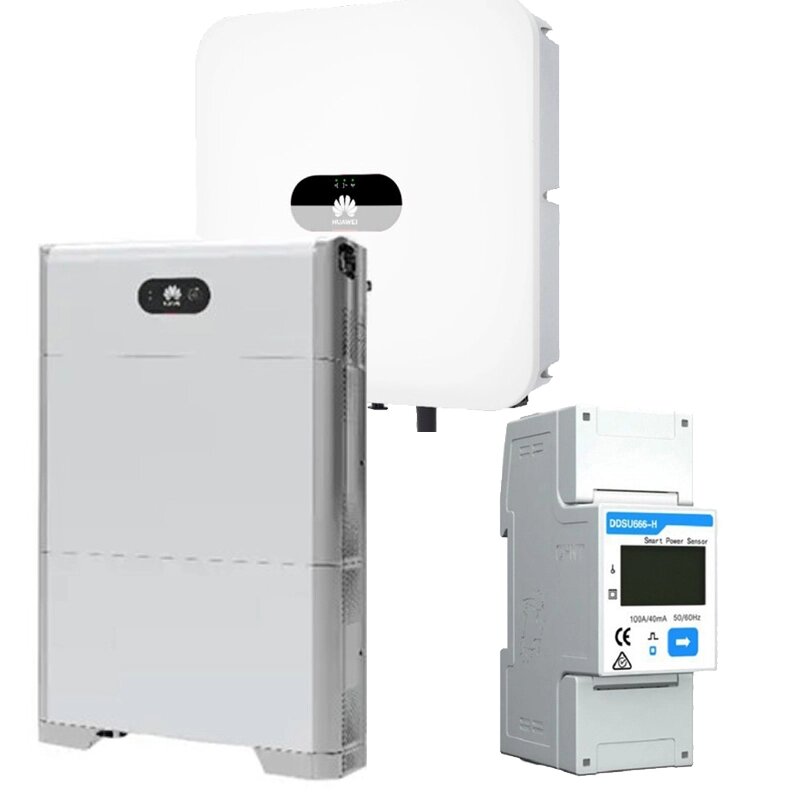 Гібридна однофазна система комплект Huawei 5KTL-L1 І-5/В-10 10 кВт від компанії ЕНЕРГЕТИЧНА КОМПАНІЯ "ІНСОЛ" - фото 1