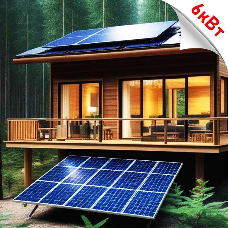 Гібридна сонячна електростанція 6 кВт під ключ DEYE SUN-6K-SG03LP1 + 415 ВТ JA SOLAR + SE-G5.1 51,2V 5,12кВт від компанії ЕНЕРГЕТИЧНА КОМПАНІЯ "ІНСОЛ" - фото 1