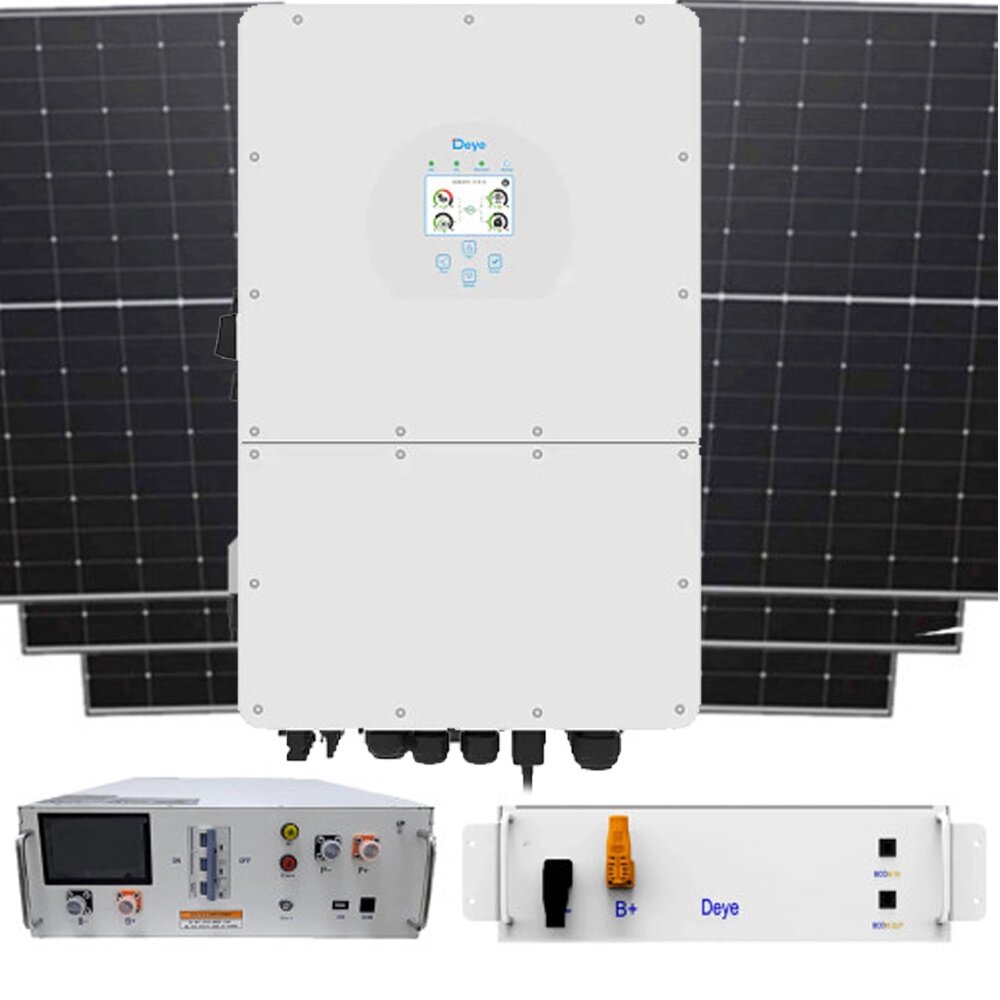 Гібридна сонячна електростанція на 25 кВт високовольтна SUN- 25K-SG01HP3-EU-AM2+ BMS + BOS-GM5.1 + LR7-72HTH-610M від компанії ЕНЕРГЕТИЧНА КОМПАНІЯ "ІНСОЛ" - фото 1