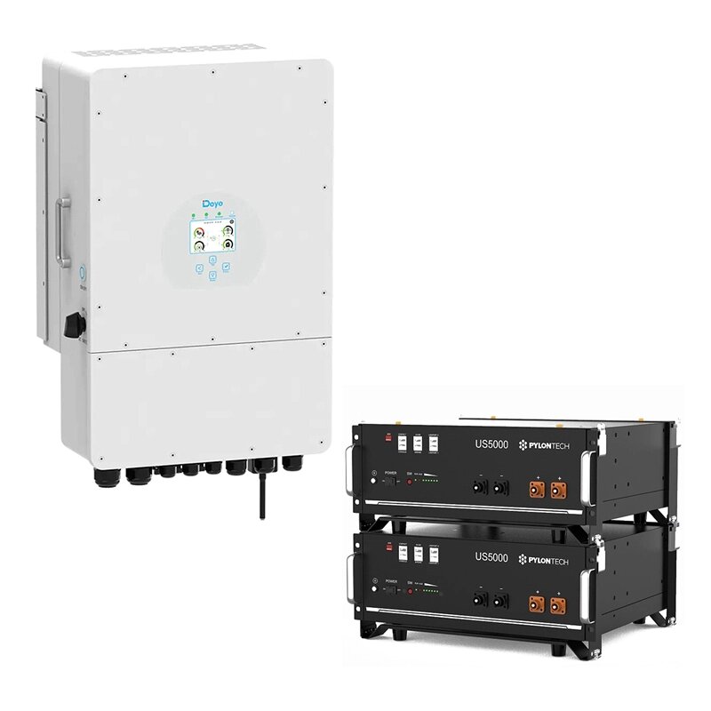 Інвертор Deye 10 квт + 2 шт. АКБ Pylontech US5000 (9,6 квт) від компанії ЕНЕРГЕТИЧНА КОМПАНІЯ "ІНСОЛ" - фото 1
