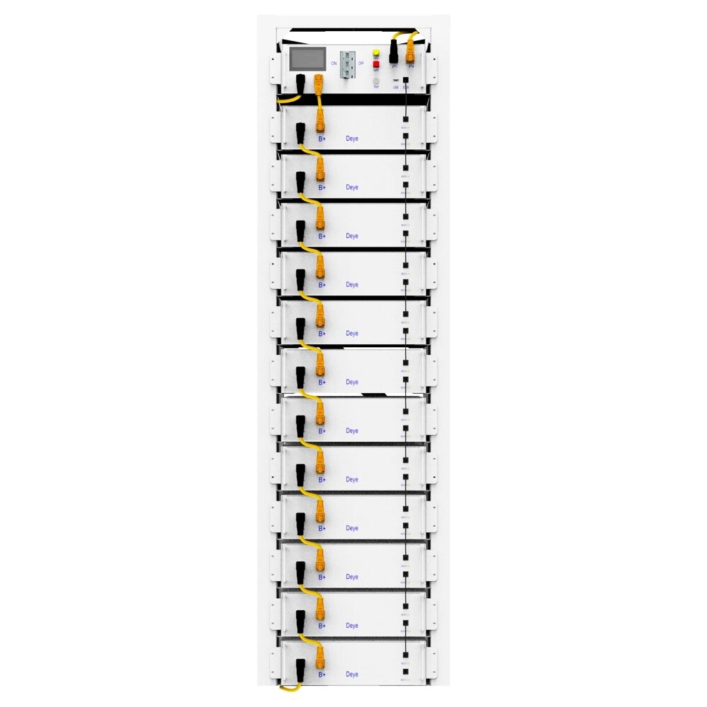 Комплект Deye BOS-GM5.1 61.44 kW 614.4V 100Ah LiFePO4 + BMS HVB750V RACK від компанії ЕНЕРГЕТИЧНА КОМПАНІЯ "ІНСОЛ" - фото 1