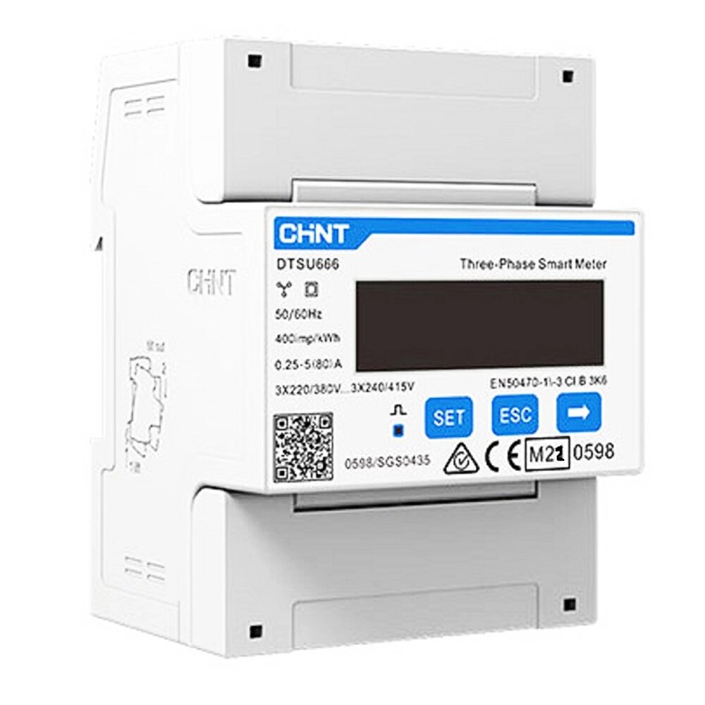 Лічильник Chint (Solax) Power Meter DTSU666 200A/5A (Chint Three Phase) від компанії ЕНЕРГЕТИЧНА КОМПАНІЯ "ІНСОЛ" - фото 1