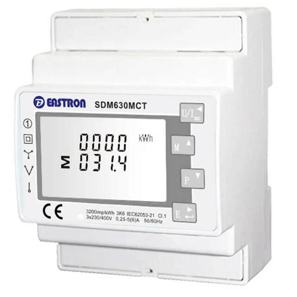 Лічильник EASTRON Smart meter SDM630MCT-ETL з трансформаторами струму ESCT-T36 500A/1A 210 від компанії ЕНЕРГЕТИЧНА КОМПАНІЯ "ІНСОЛ" - фото 1