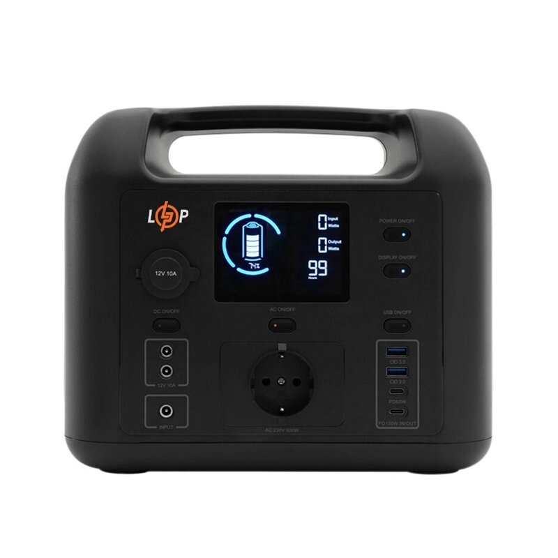 Зарядна станція Logic Power CHARGER MPPT 500 Pro (500W, 518Wh) від компанії ЕНЕРГЕТИЧНА КОМПАНІЯ "ІНСОЛ" - фото 1
