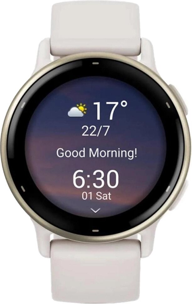 Garmin vivoactive 5 Cream Gold Aluminum Bezel with Ivory Case and Silicone Band (010-02862-11/5B) від компанії DREAM - фото 1