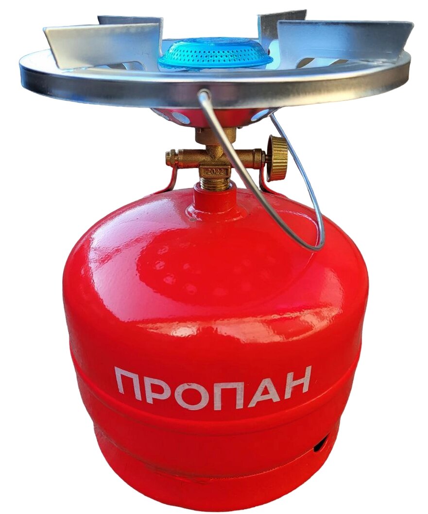 Газовий балон 5 л з пальником від компанії ІНТЕРНЕТ-МАГАЗИН SLOGGER - фото 1