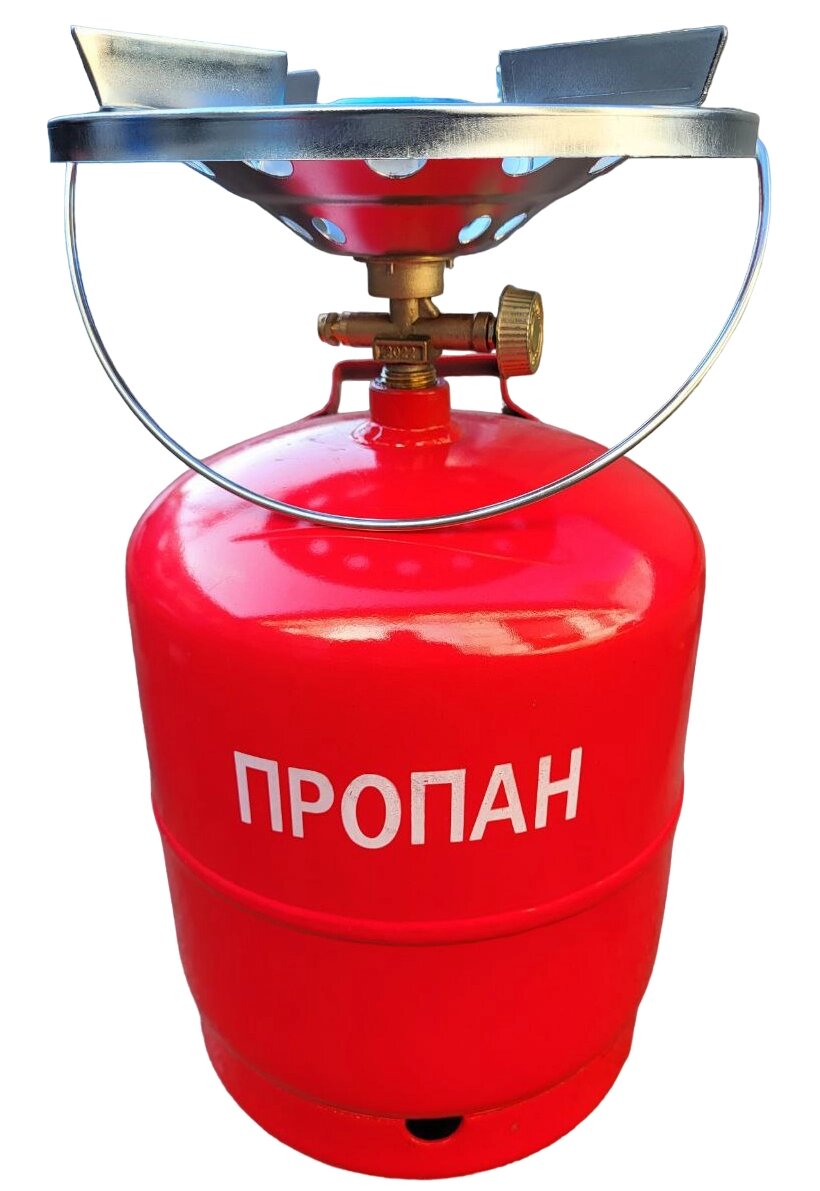 Газовий балон 8 л з пальником від компанії ІНТЕРНЕТ-МАГАЗИН SLOGGER - фото 1
