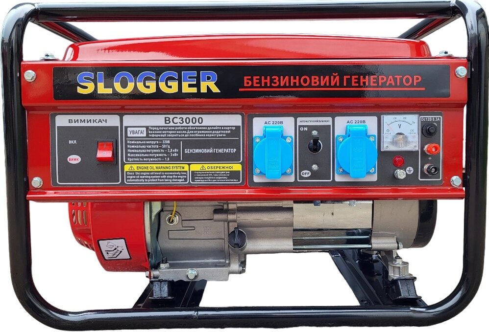 Генератор бензиновий Slogger BC3000 потужністю 3 кВт мідна обмотка від компанії ІНТЕРНЕТ-МАГАЗИН SLOGGER - фото 1