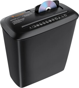Подрібнювач паперу та пластикових карт та CD/DVD Bonsaii S120-C (чорний)