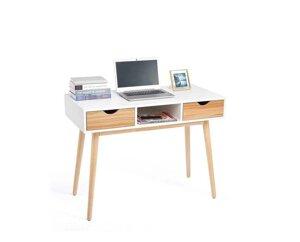 Комп&x27, ютерний стіл Meerveil офісний стіл 2 висувні шухляди 100x48x75 см