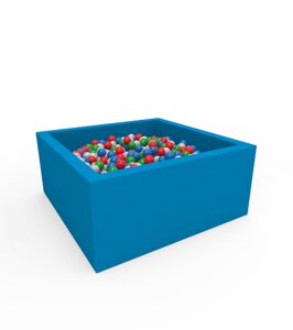 Сухий басейн з кульками Lucky Квадратний Kidigo блакитного кольору (40030/1)