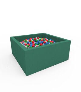 Сухий басейн з кульками Lucky Квадратний Kidigo зеленого кольору (40030/2)